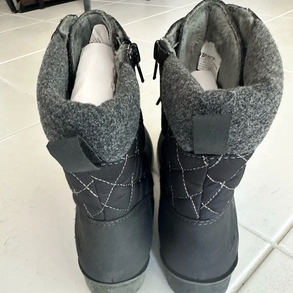 NIB. JBU BY JAMBU Summit Waterproof Boot Shoes Black 9W Lace up W Zipper - Picture 7 of 9